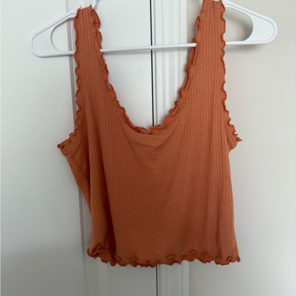 Orange boutique tank top